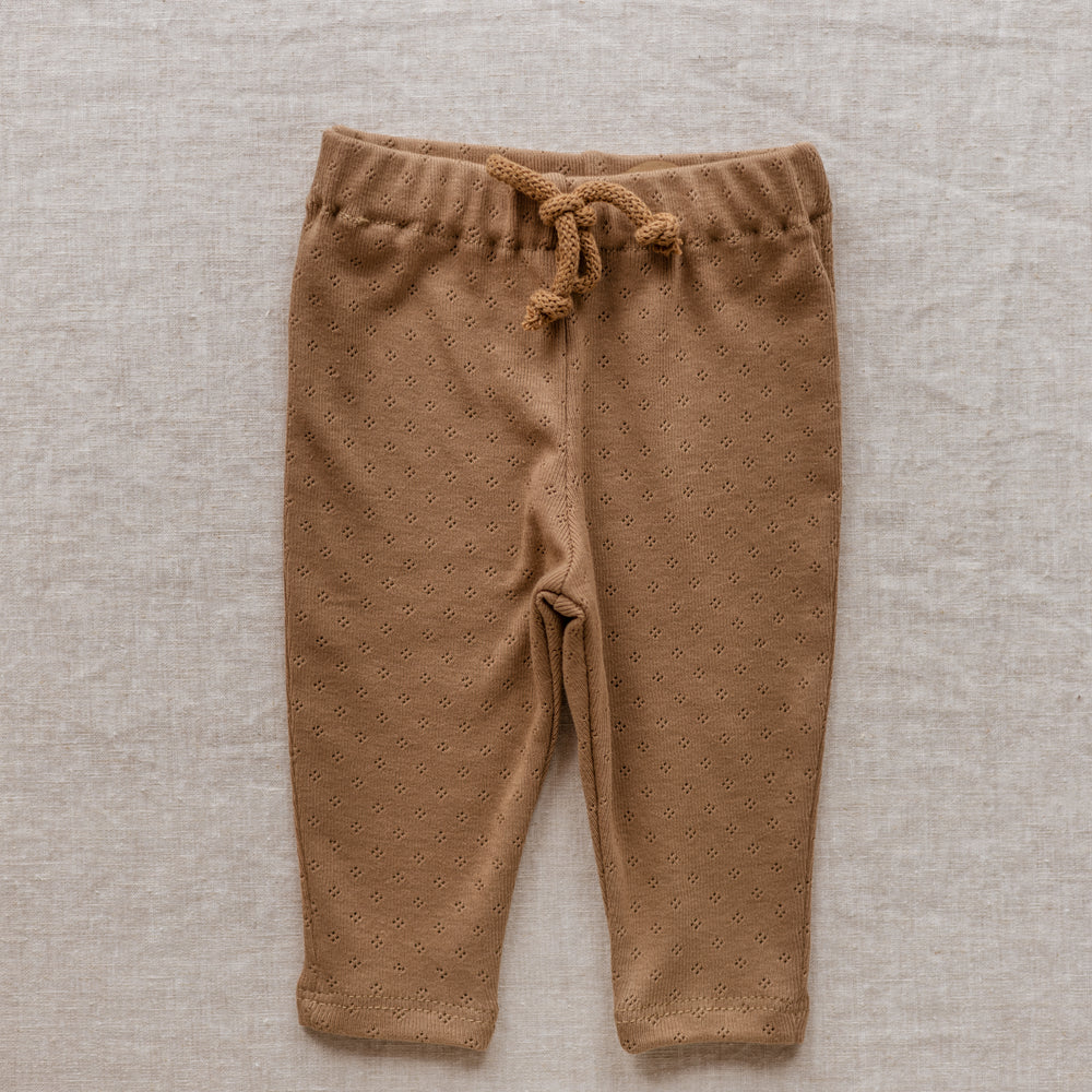 
                      
                        Baby Leggings / Cotton Pointoille - Cacao .
                      
                    