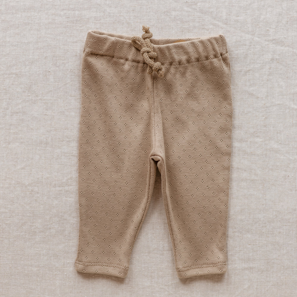 
                      
                        Baby Leggings / Cotton Pointoille - Beige .
                      
                    