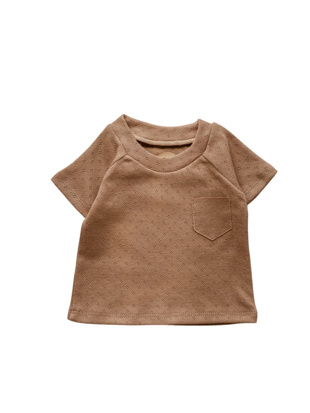 Baby T-shirt / Cotton Pointoille - Cacao