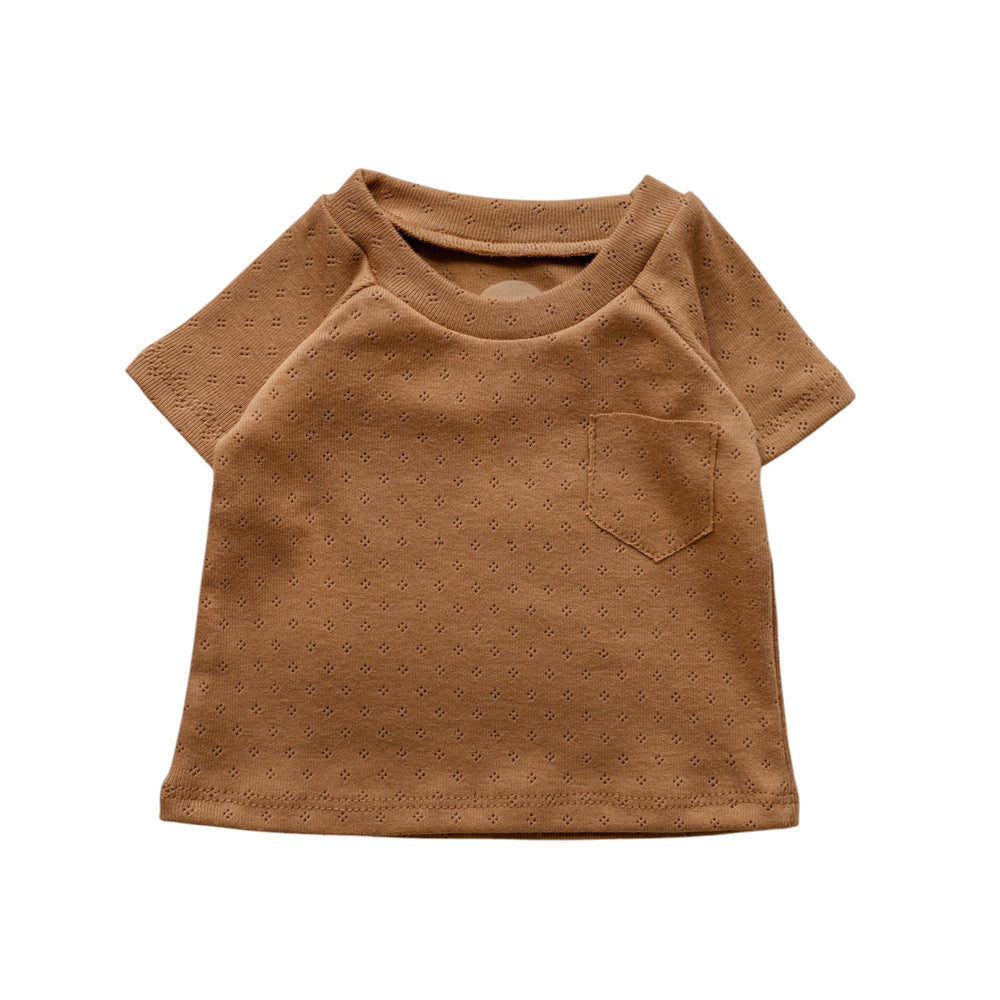 
                      
                        Baby T-shirt / Cotton Pointoille - Caramel
                      
                    