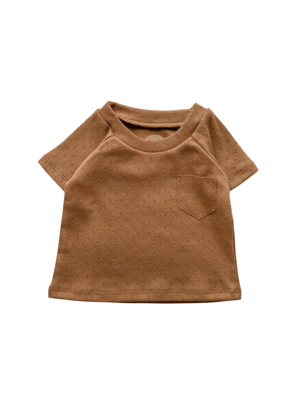 Baby T-shirt / Cotton Pointoille - Caramel