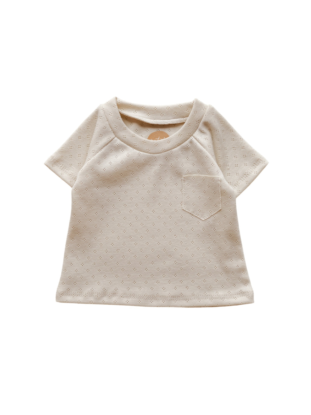 Baby T-shirt / Cotton Pointoille - Milk