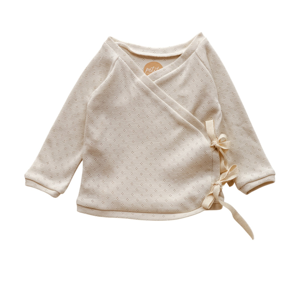 
                      
                        Newborn Wrap Top / Milk Pointoille
                      
                    