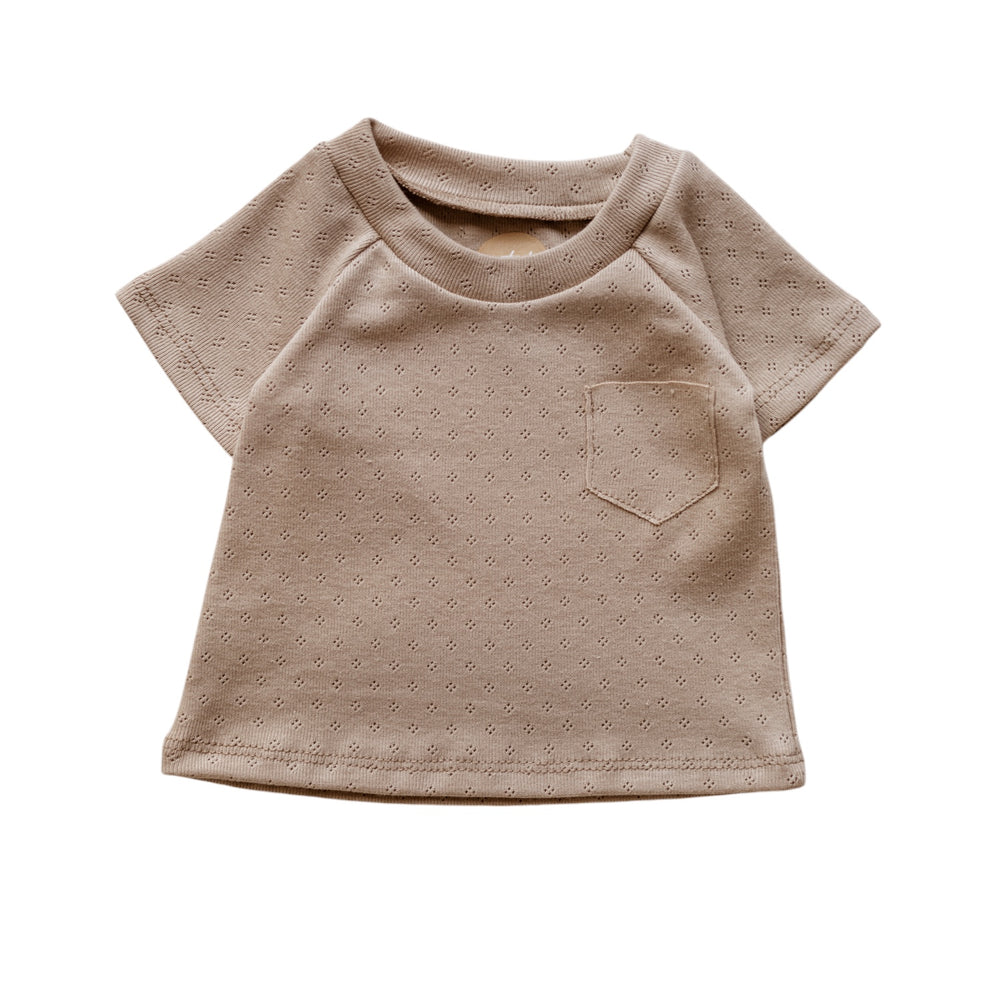 
                      
                        Baby T-shirt / Cotton Pointoille - Beige
                      
                    