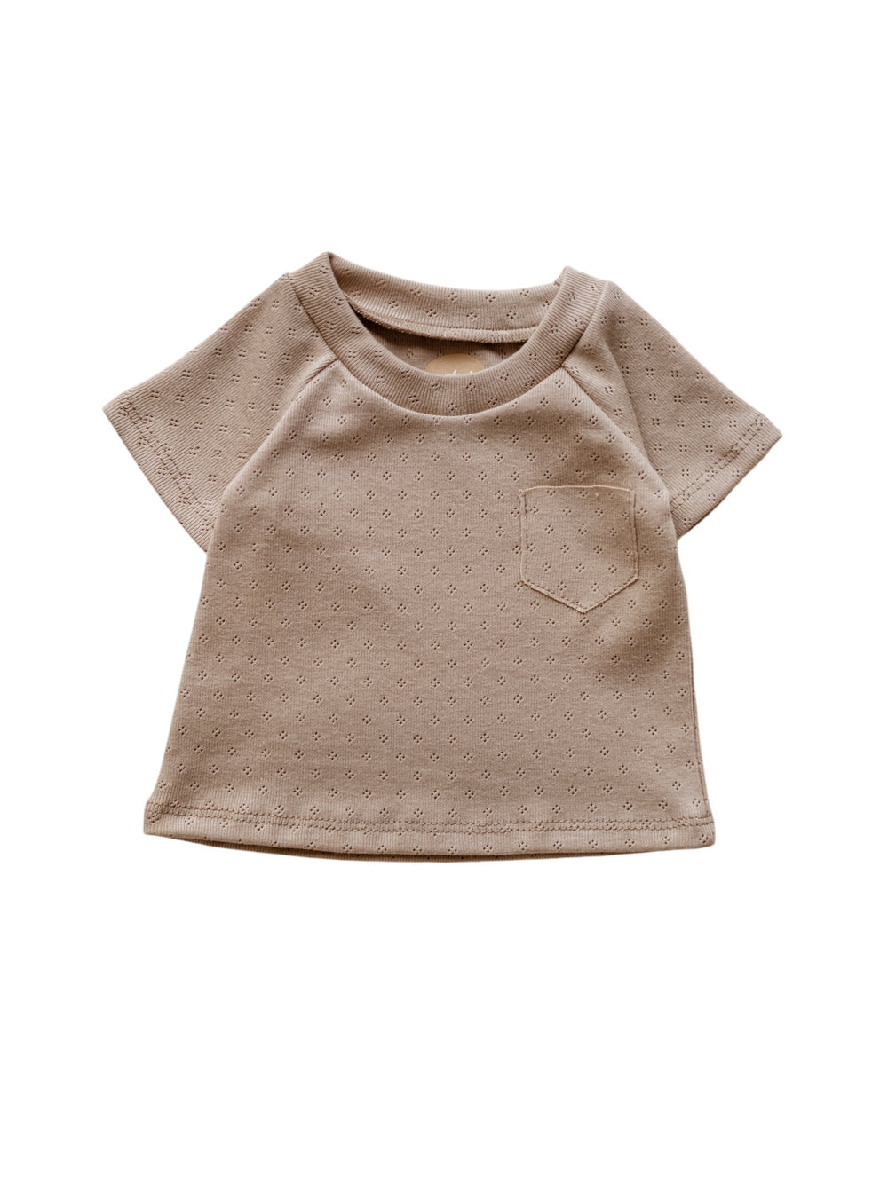 Baby T-shirt / Cotton Pointoille - Beige