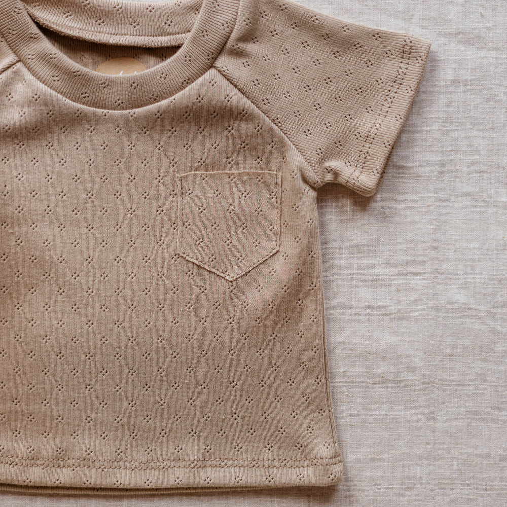 
                      
                        Baby T-shirt / Cotton Pointoille - Beige
                      
                    