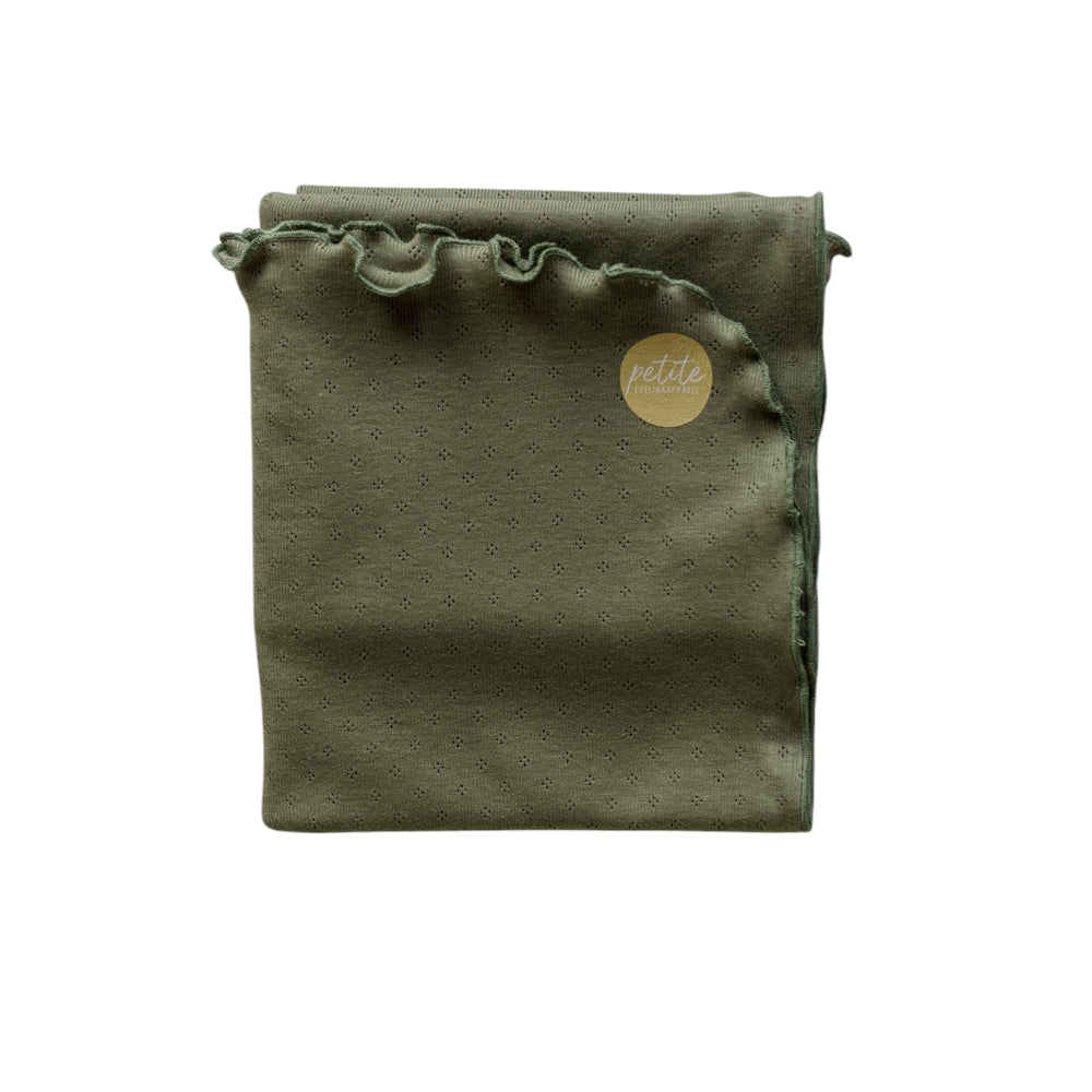 
                      
                        Baby swaddle / Pointoille - Olive .
                      
                    