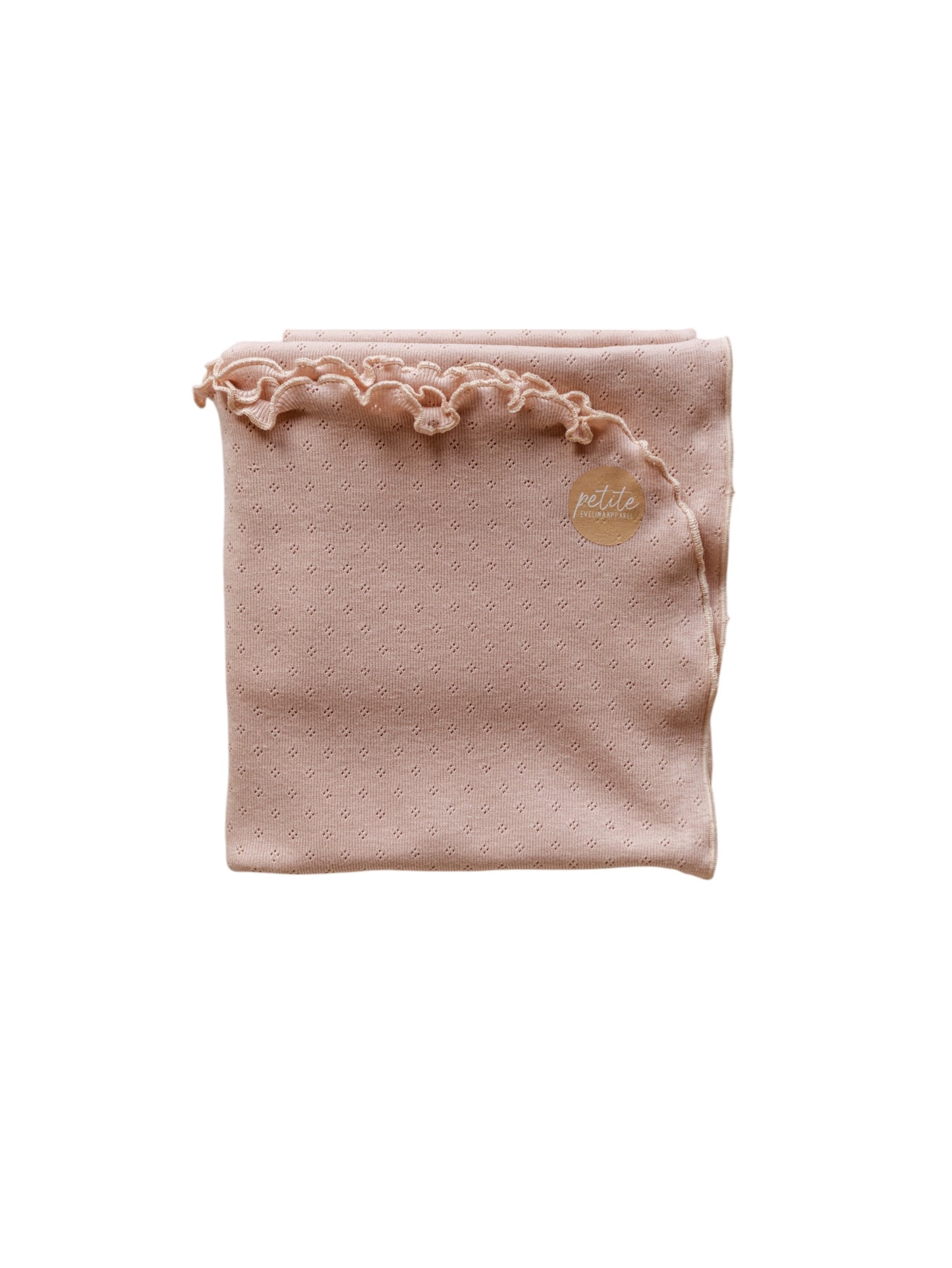 Baby swaddle / Pointoille - Blush .