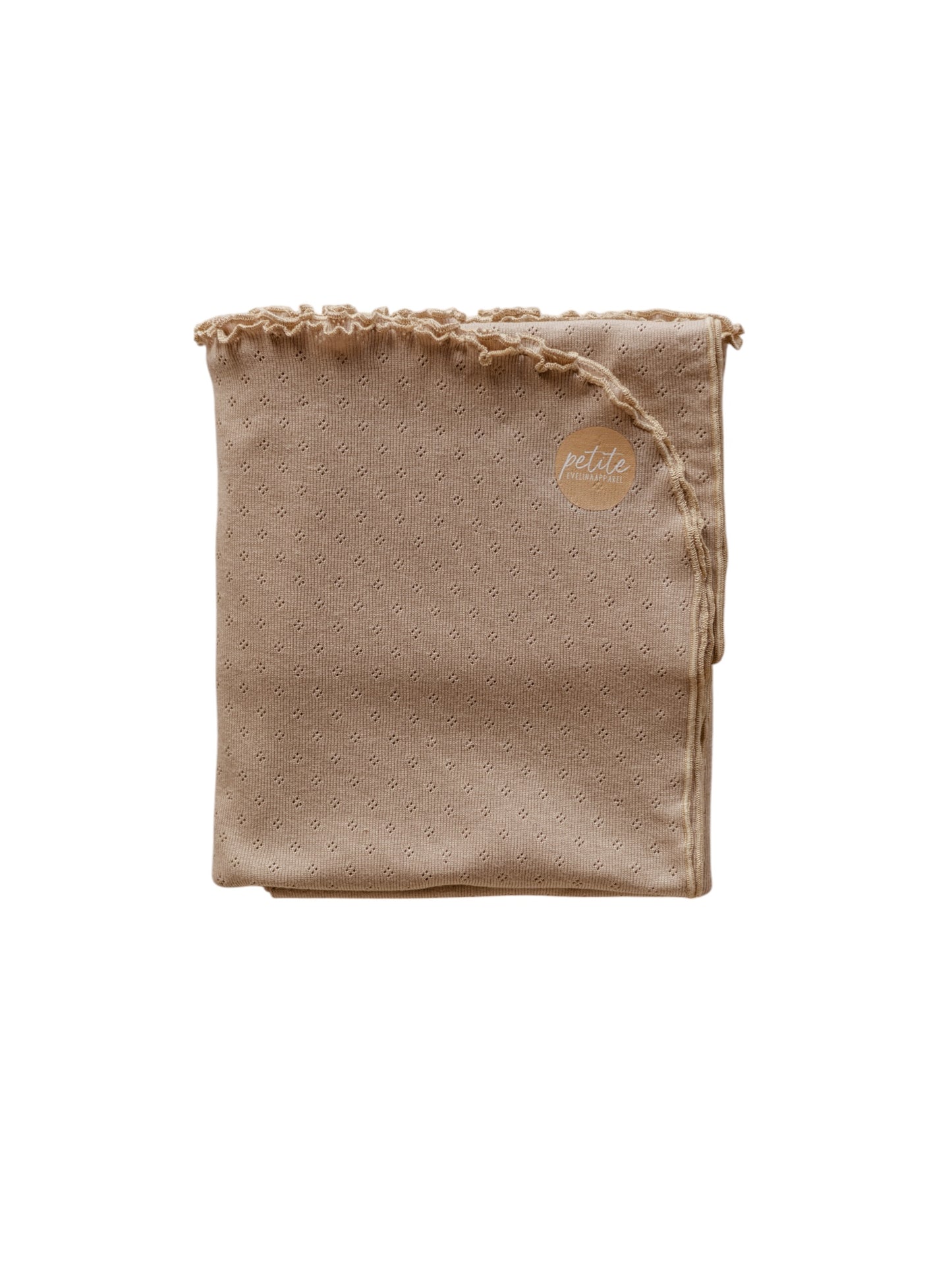 Baby swaddle / Pointoille - Beige .