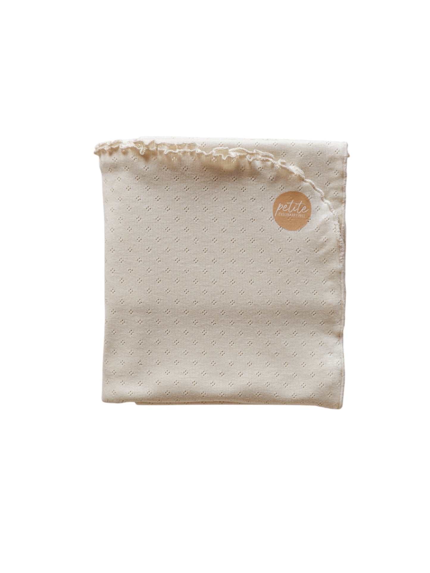 Baby swaddle / Pointoille - Milk .