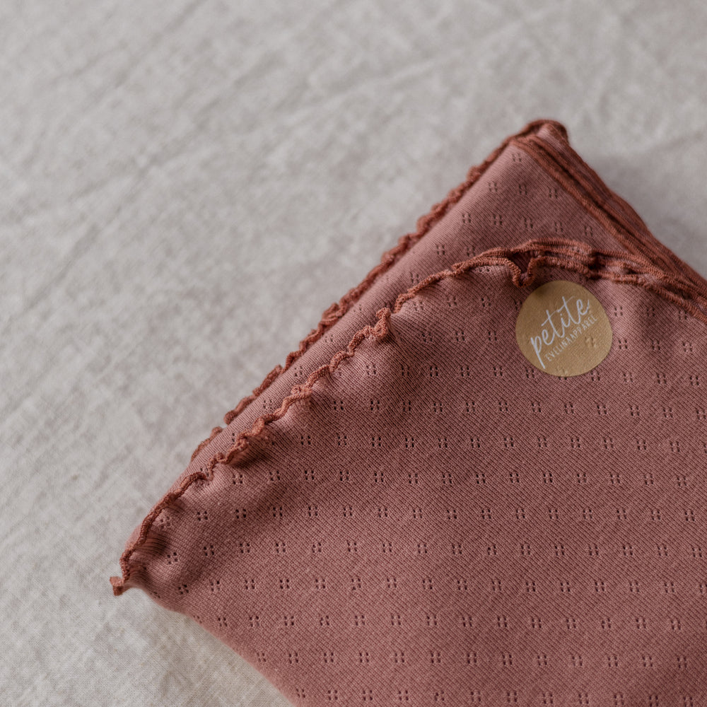 Baby swaddle / Pointoille - Clay .