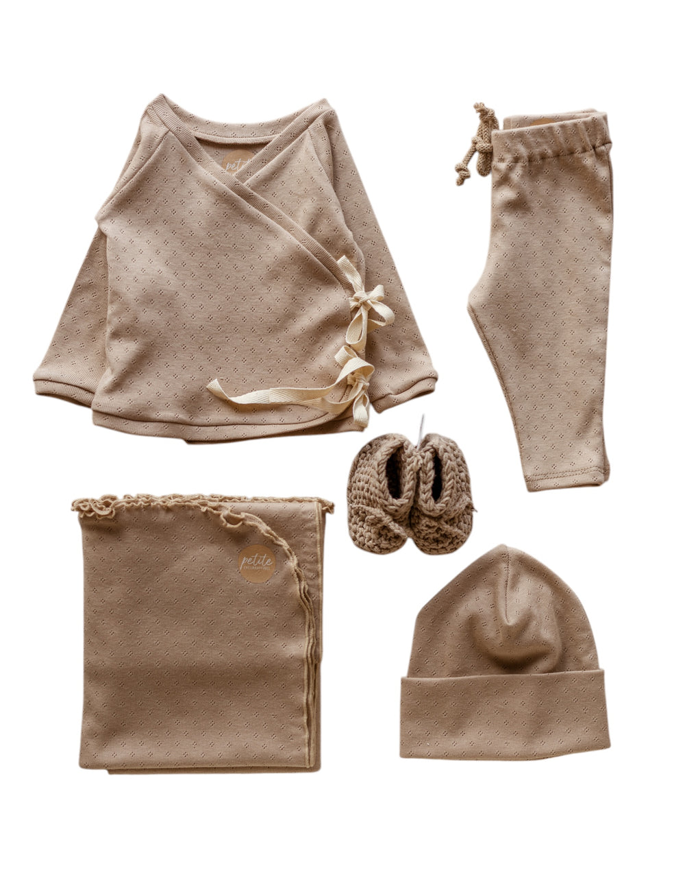 Newborn Set / Beige Pointoille