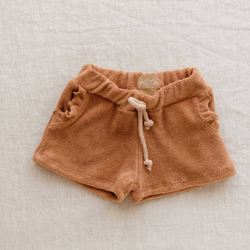 Terry shorts / Ruffles & Peach Terry