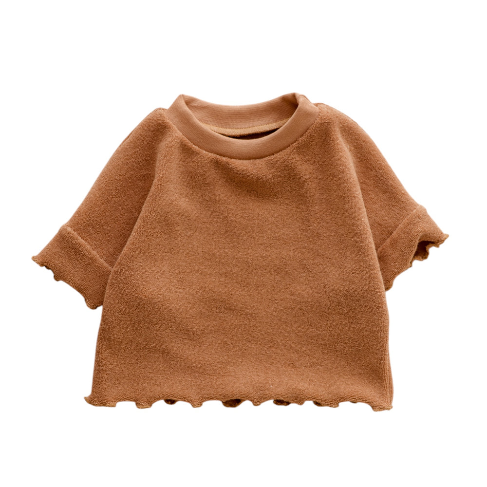 Terry T-shirt / Ruffles & Peach Terry