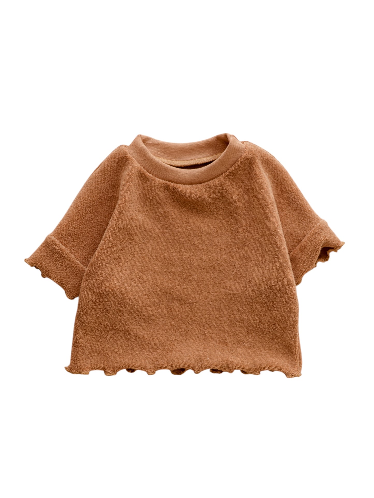 Terry T-shirt / Ruffles & Peach Terry