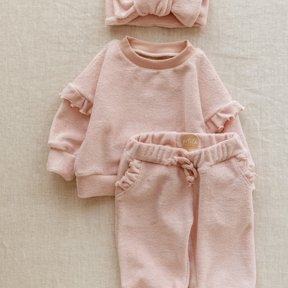 
                      
                        Terry Sweatshirt / Ruffles & Blush Terry
                      
                    