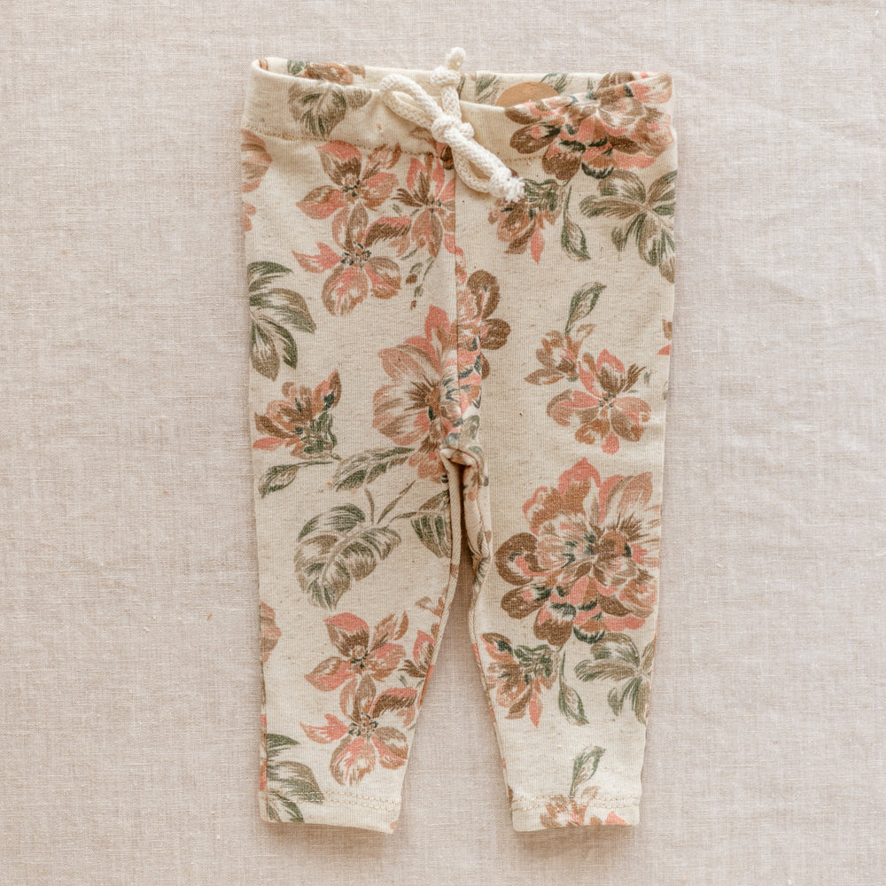 
                      
                        Baby Leggings / Linen Floral Rose
                      
                    