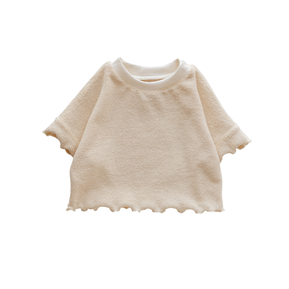 Terry T-shirt / Ruffles & Milk Terry