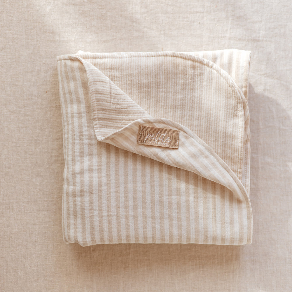 
                      
                        Muslin Blanket /  Beige Stripes
                      
                    