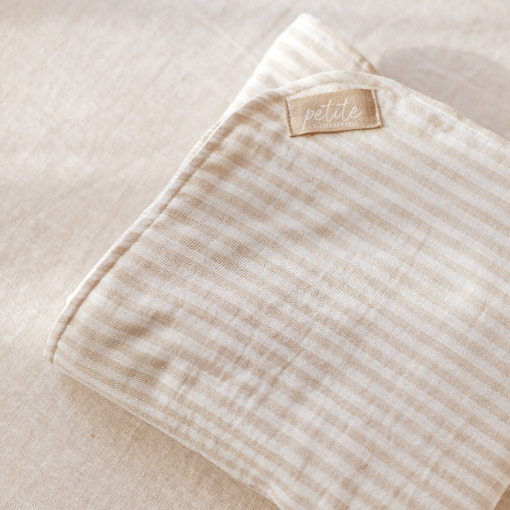 
                      
                        Muslin Blanket /  Beige Stripes
                      
                    