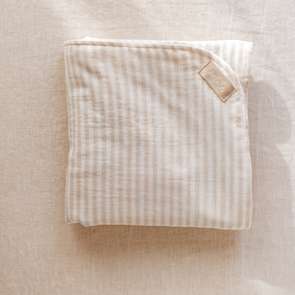 
                      
                        Muslin Blanket /  Beige Stripes
                      
                    