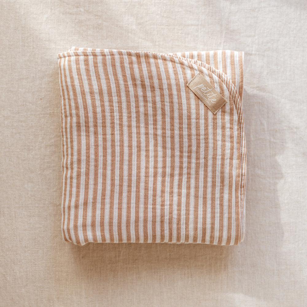 
                      
                        Muslin Blanket /  Caramel Stripes
                      
                    