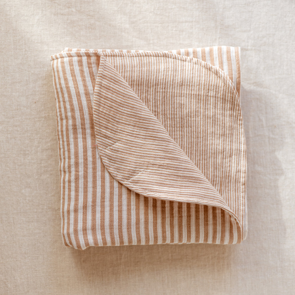 
                      
                        Muslin Blanket /  Caramel Stripes
                      
                    