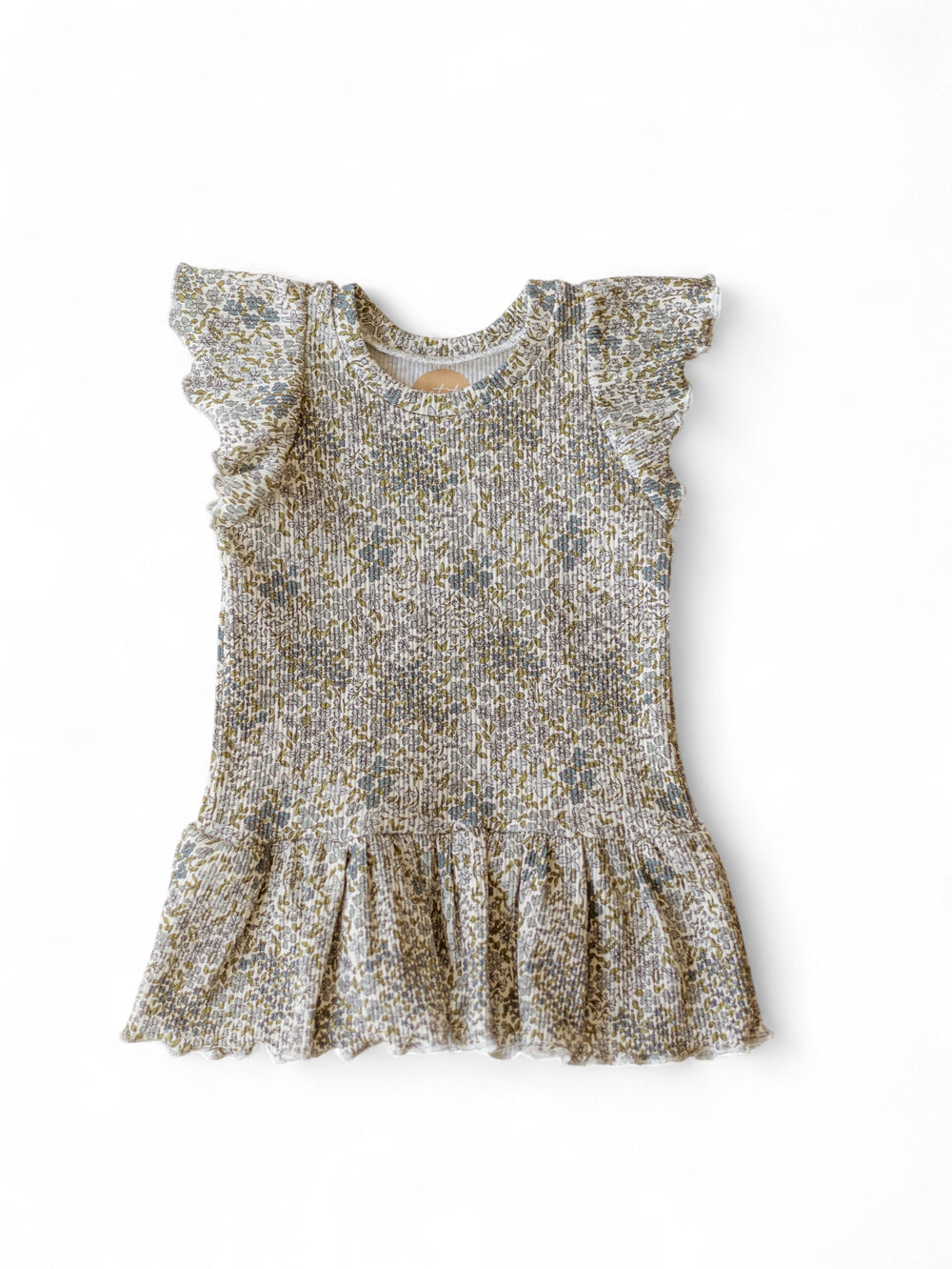 Girly t-shirt dress / Emerald Blossom