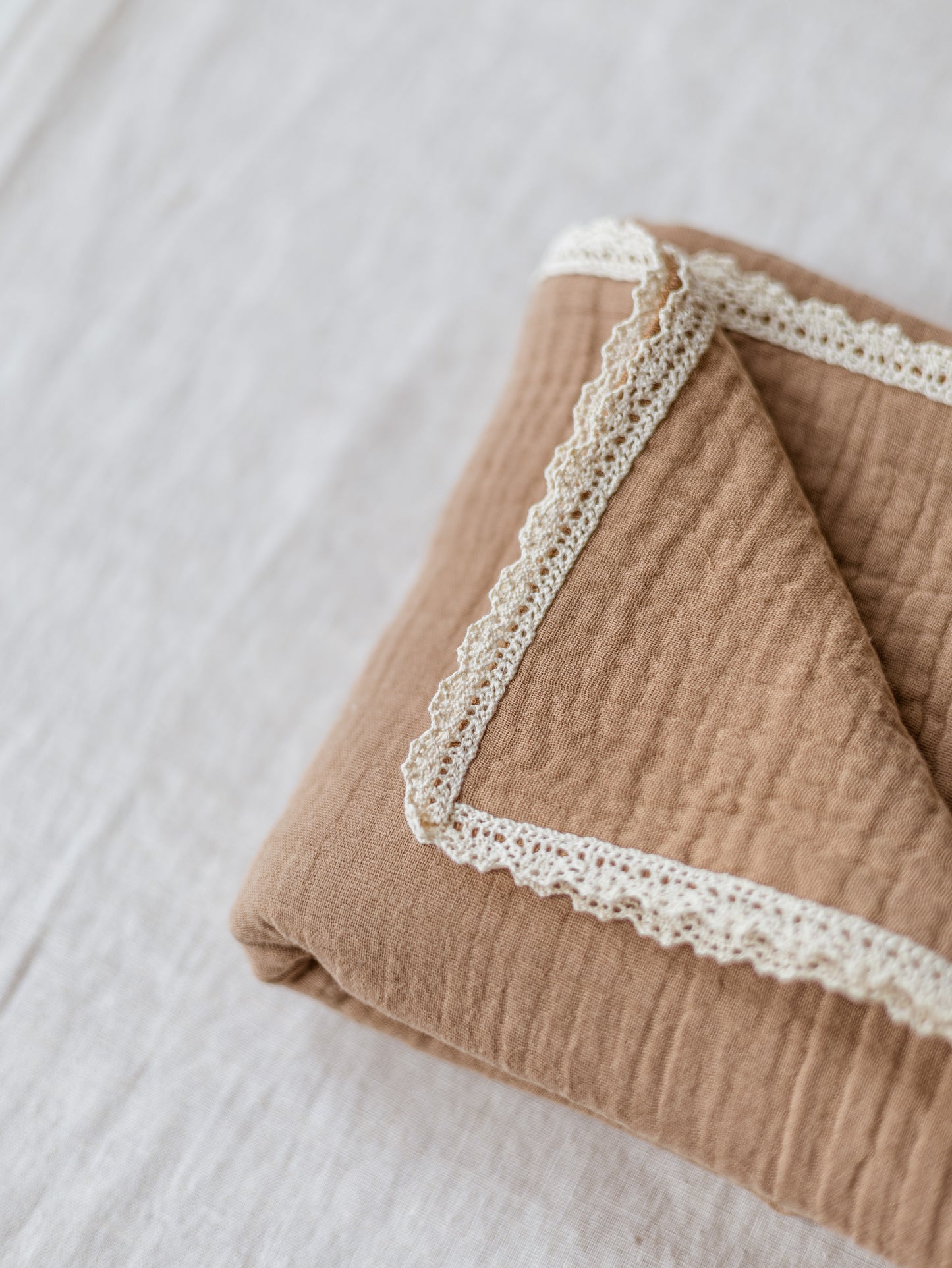 Baby Swaddle / Triple Layer Muslin - Cacao