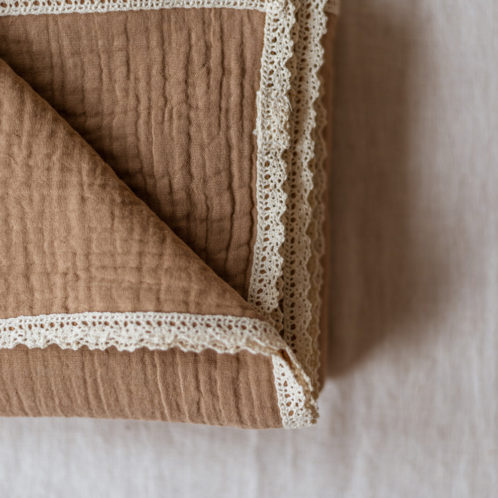 
                      
                        Baby Swaddle / Triple Layer Muslin - Cacao
                      
                    