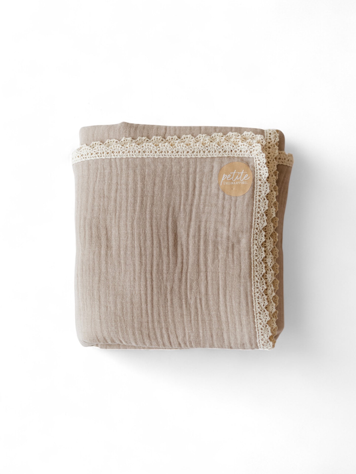 Baby Swaddle / Triple Layer Muslin - Dark Beige