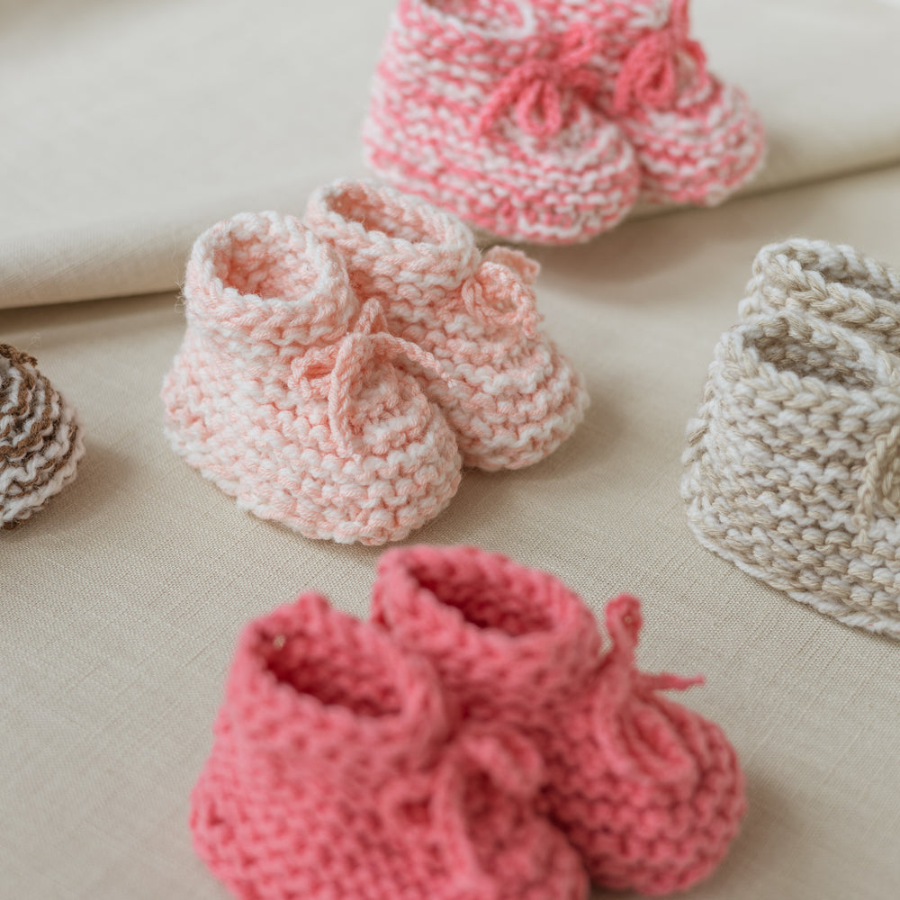 
                      
                        Baby booties / Melange blush
                      
                    