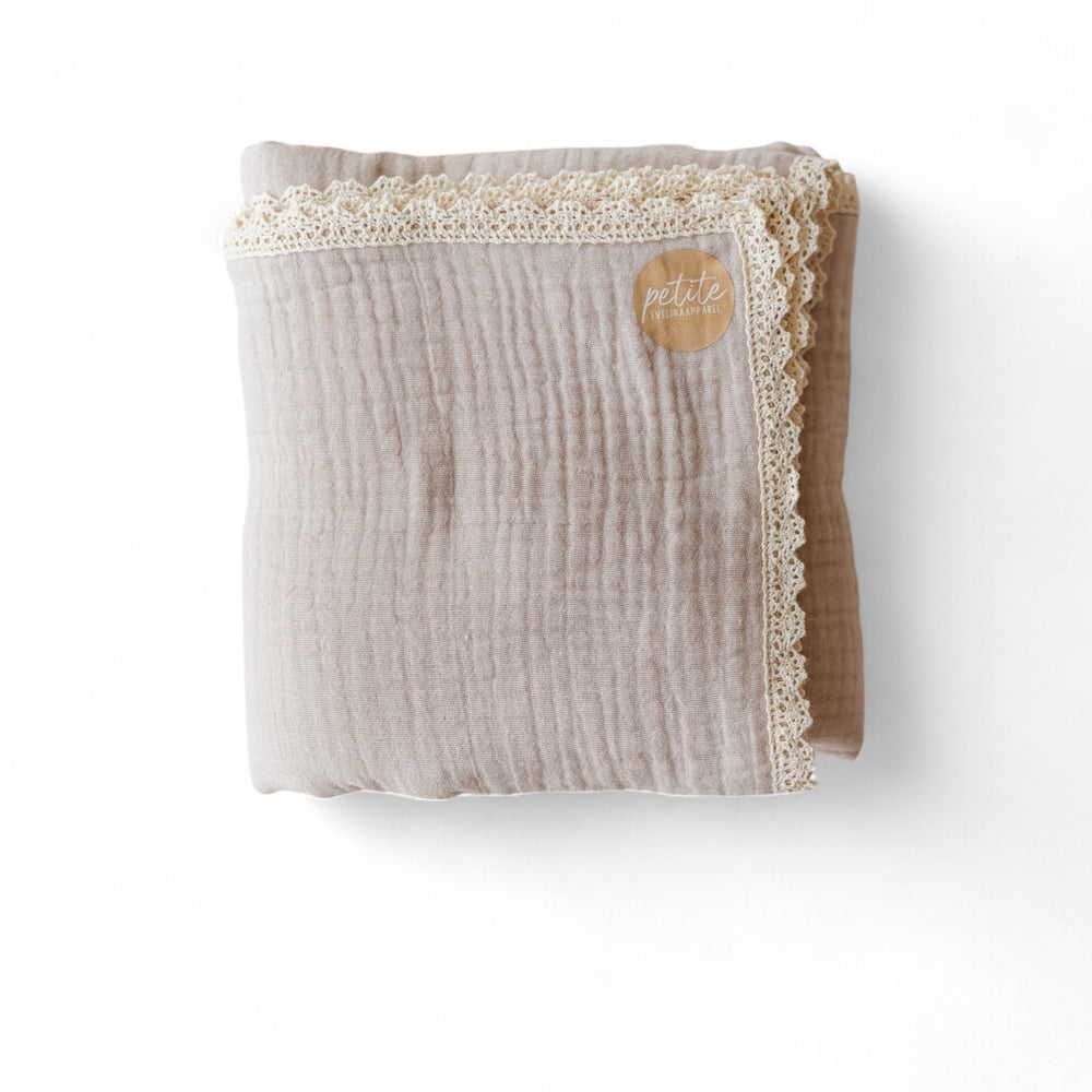 Baby Swaddle / Triple Layer Muslin - Light Beige
