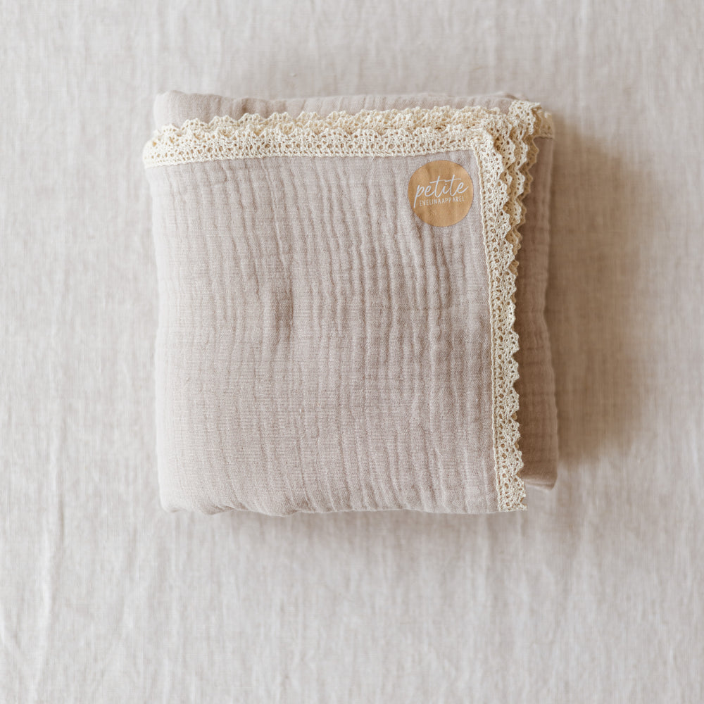 Baby Swaddle / Triple Layer Muslin - Light Beige