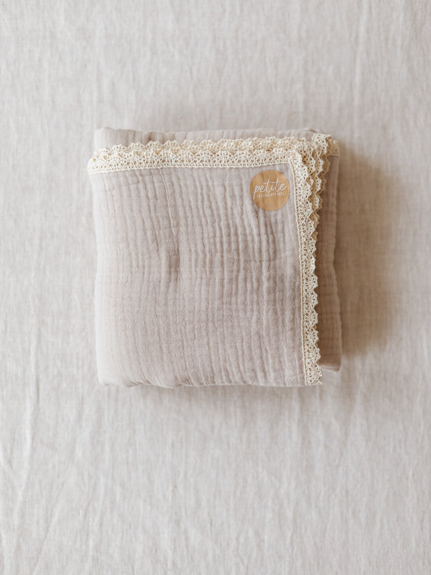 Baby Swaddle / Triple Layer Muslin - Light Beige