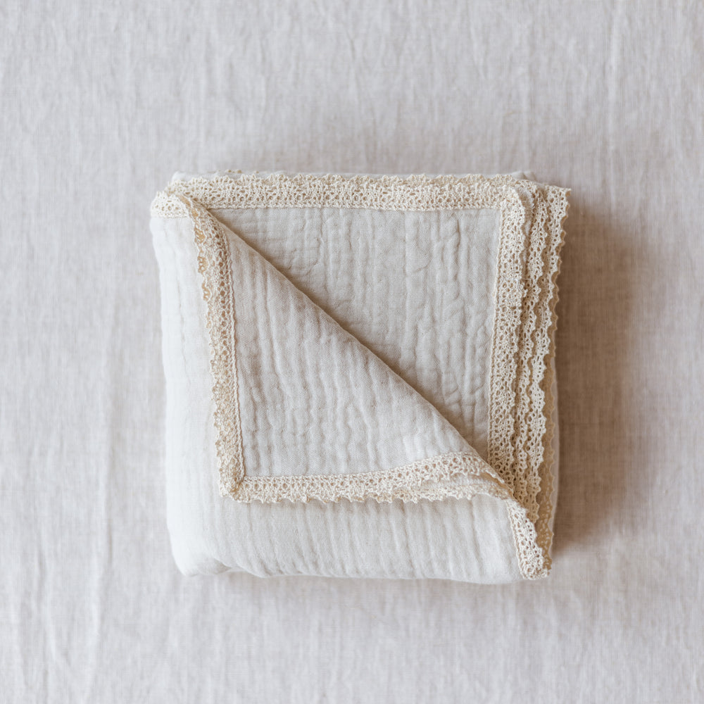 Baby Swaddle / Triple Layer Muslin - Milk