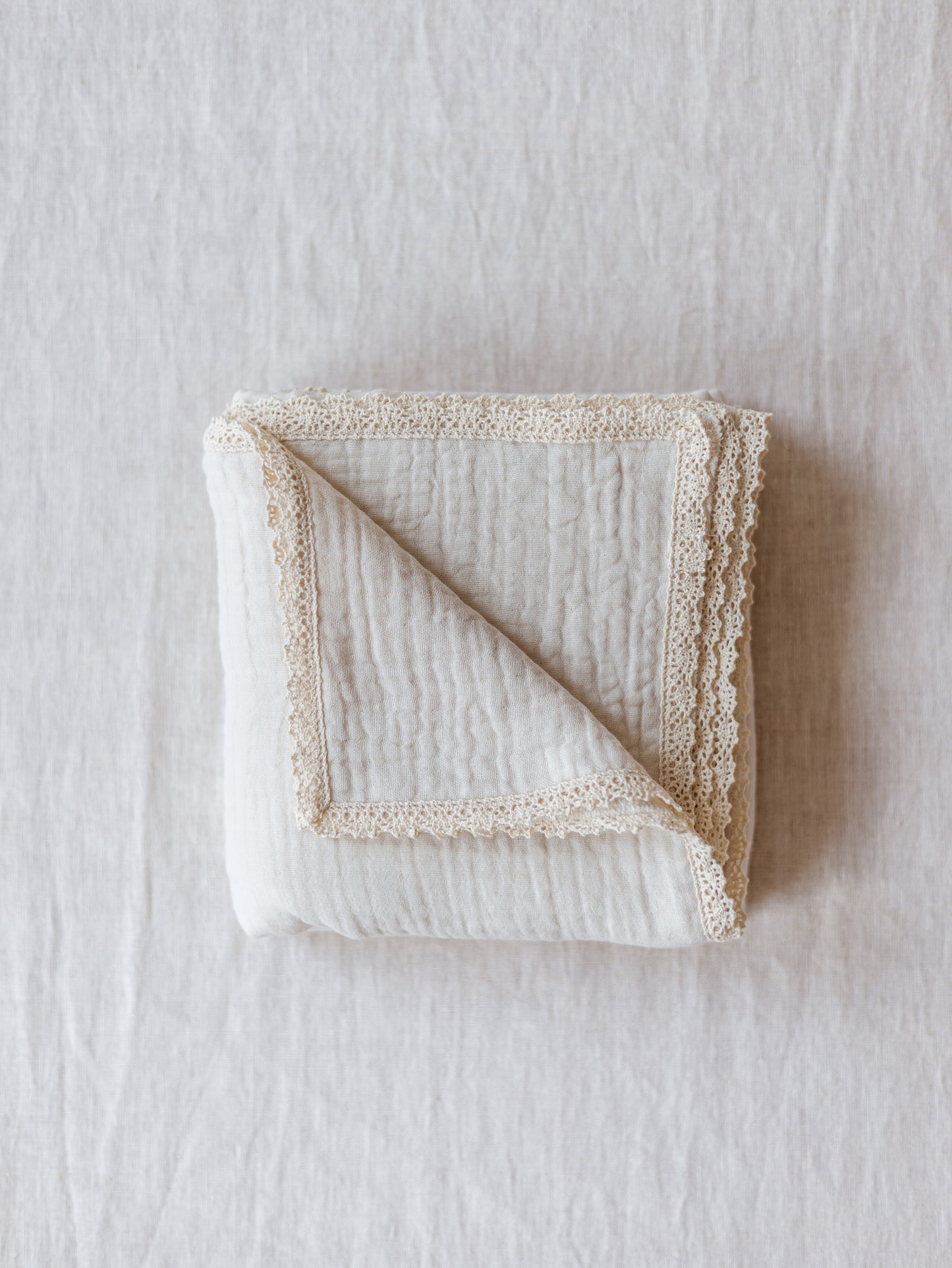 Baby Swaddle / Triple Layer Muslin - Milk