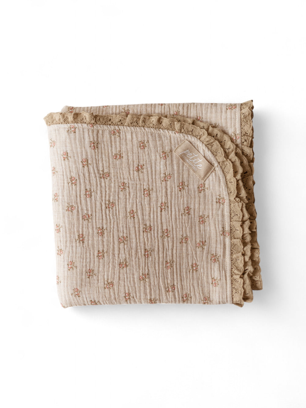 Muslin Blanket /  Melange Floral Beige