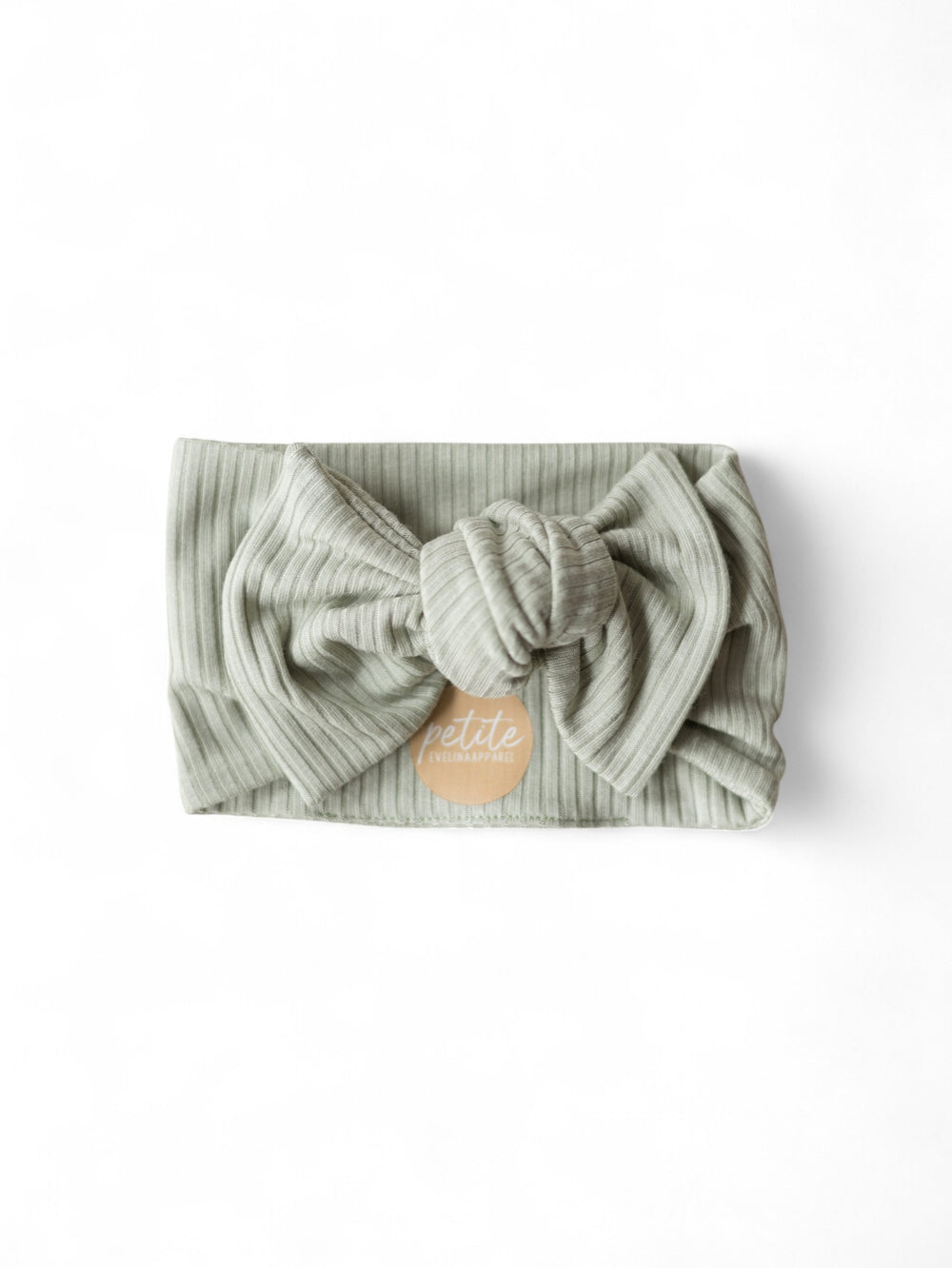 Bow Headband / Ribbed Modal - Sage