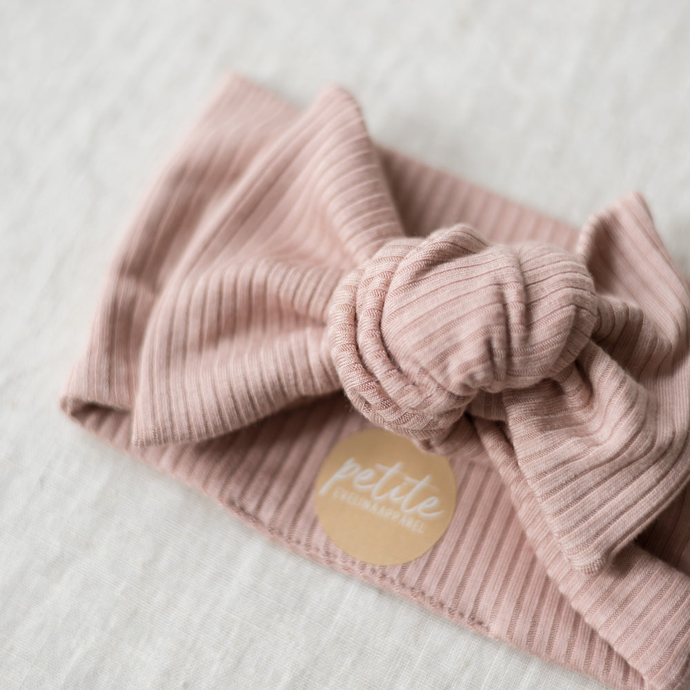 Trak s pentljo / rebrast Modal - Blush