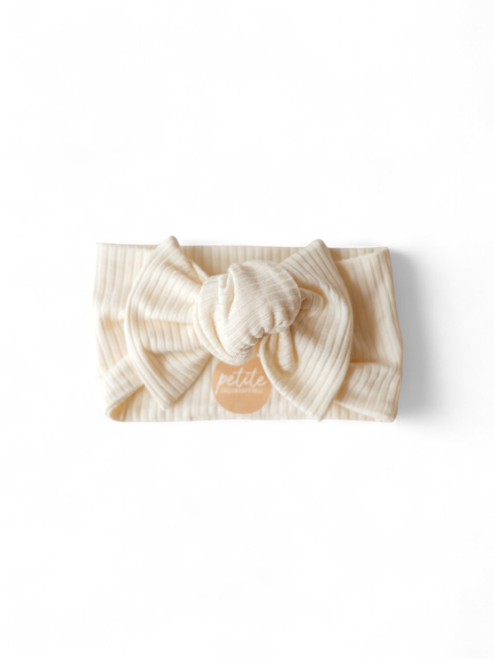 Bow Headband / Ribbed Modal - Vanilla