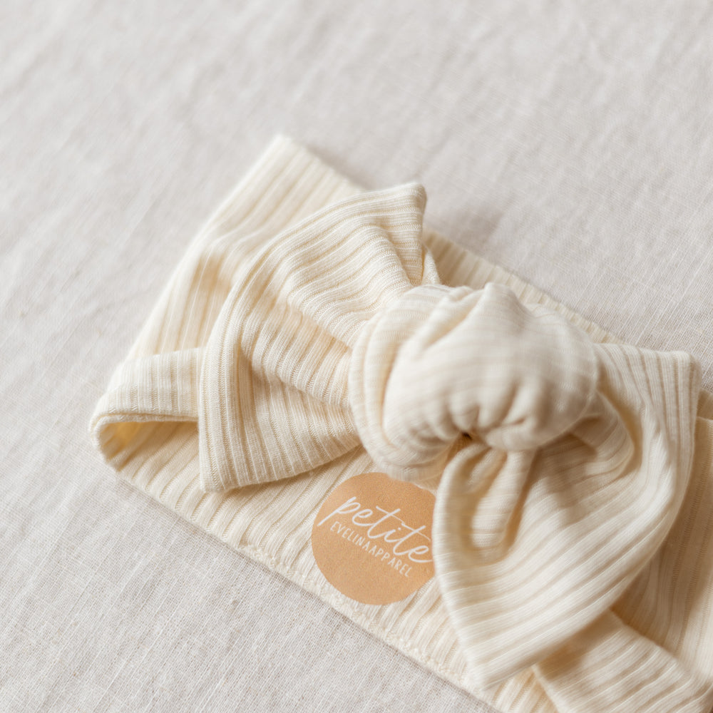 
                      
                        Bow Headband / Ribbed Modal - Vanilla
                      
                    