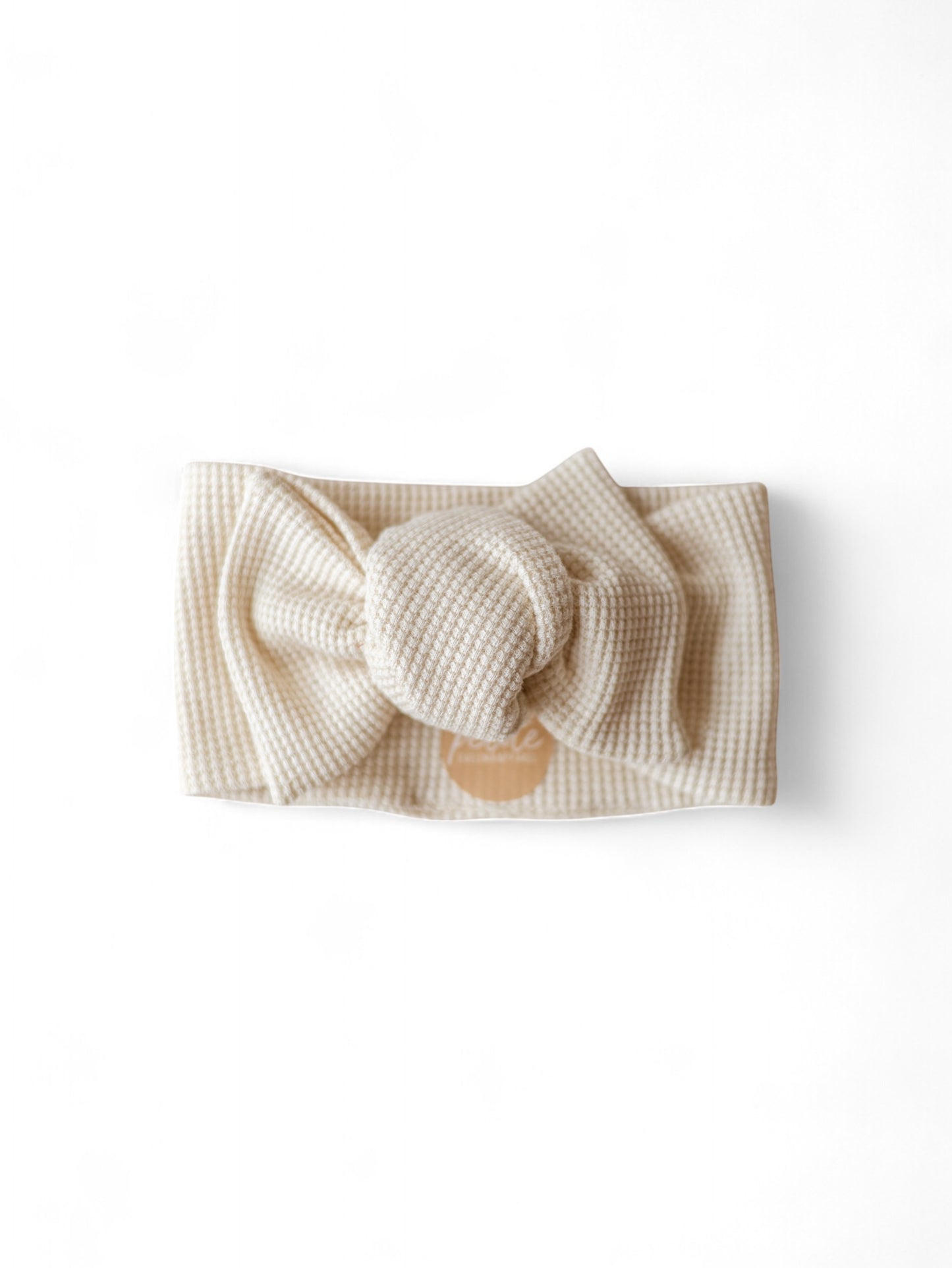 Bow Headband / Linen Waffle