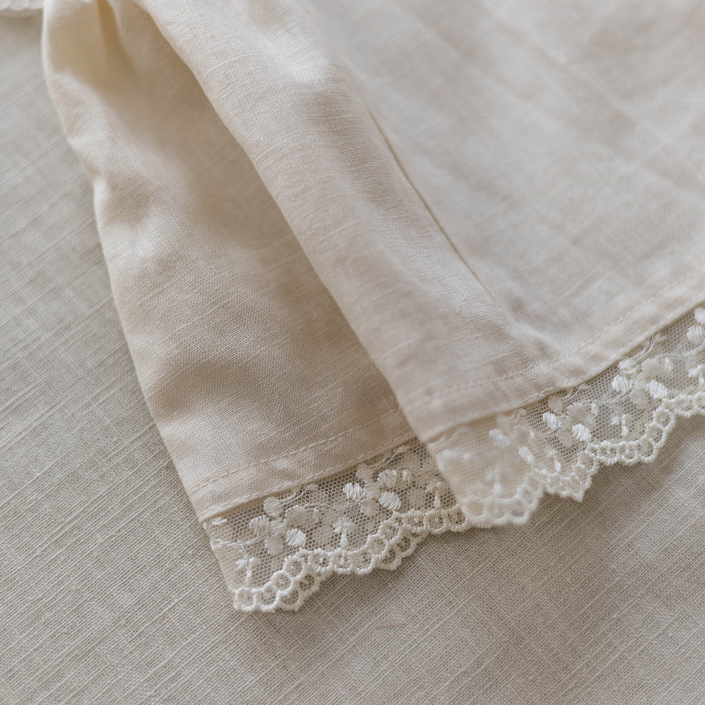 
                      
                        Malia dress / Linen + Lace / Milk
                      
                    