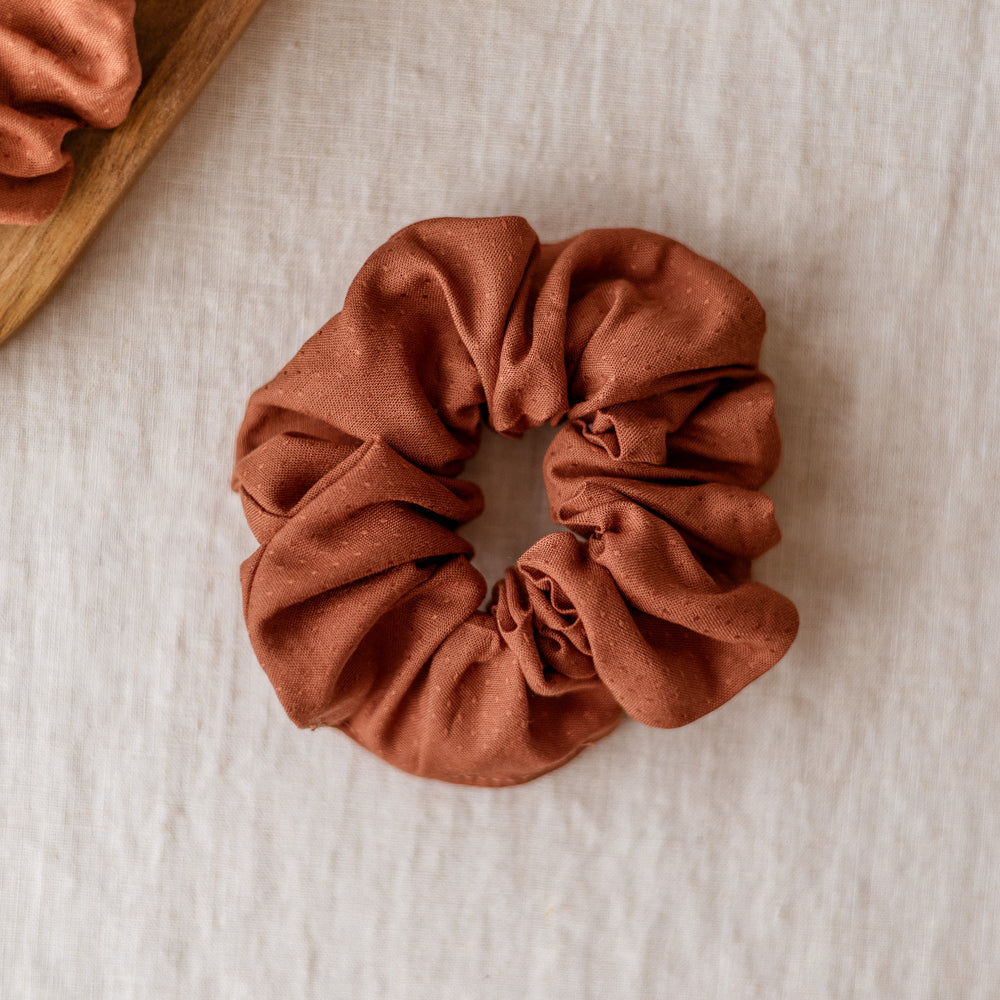 Wide Scrunchie / Terracotta