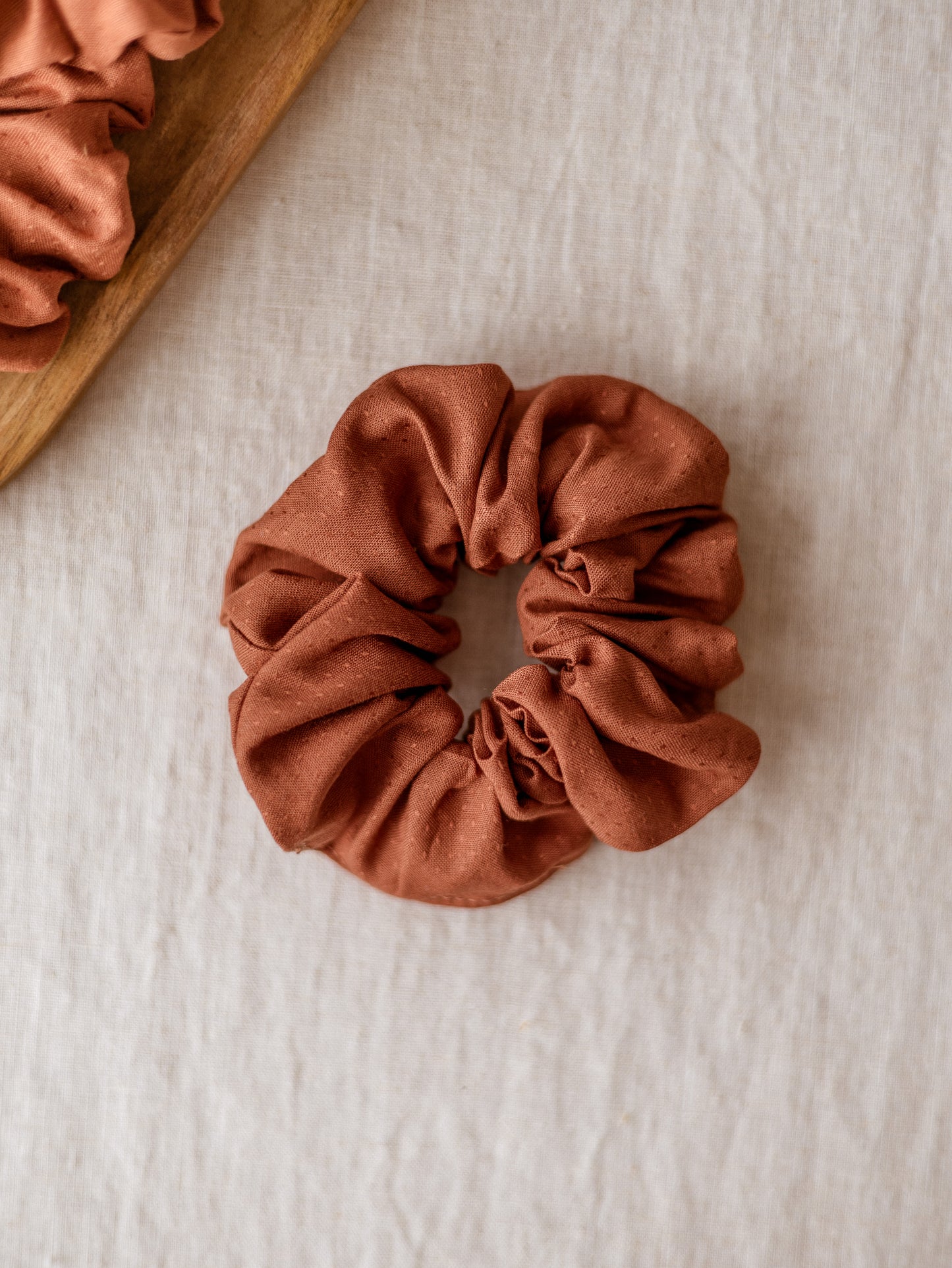 Wide Scrunchie / Terracotta