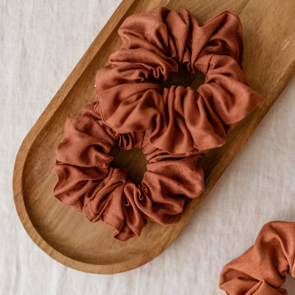 Wide Scrunchie / Terracotta