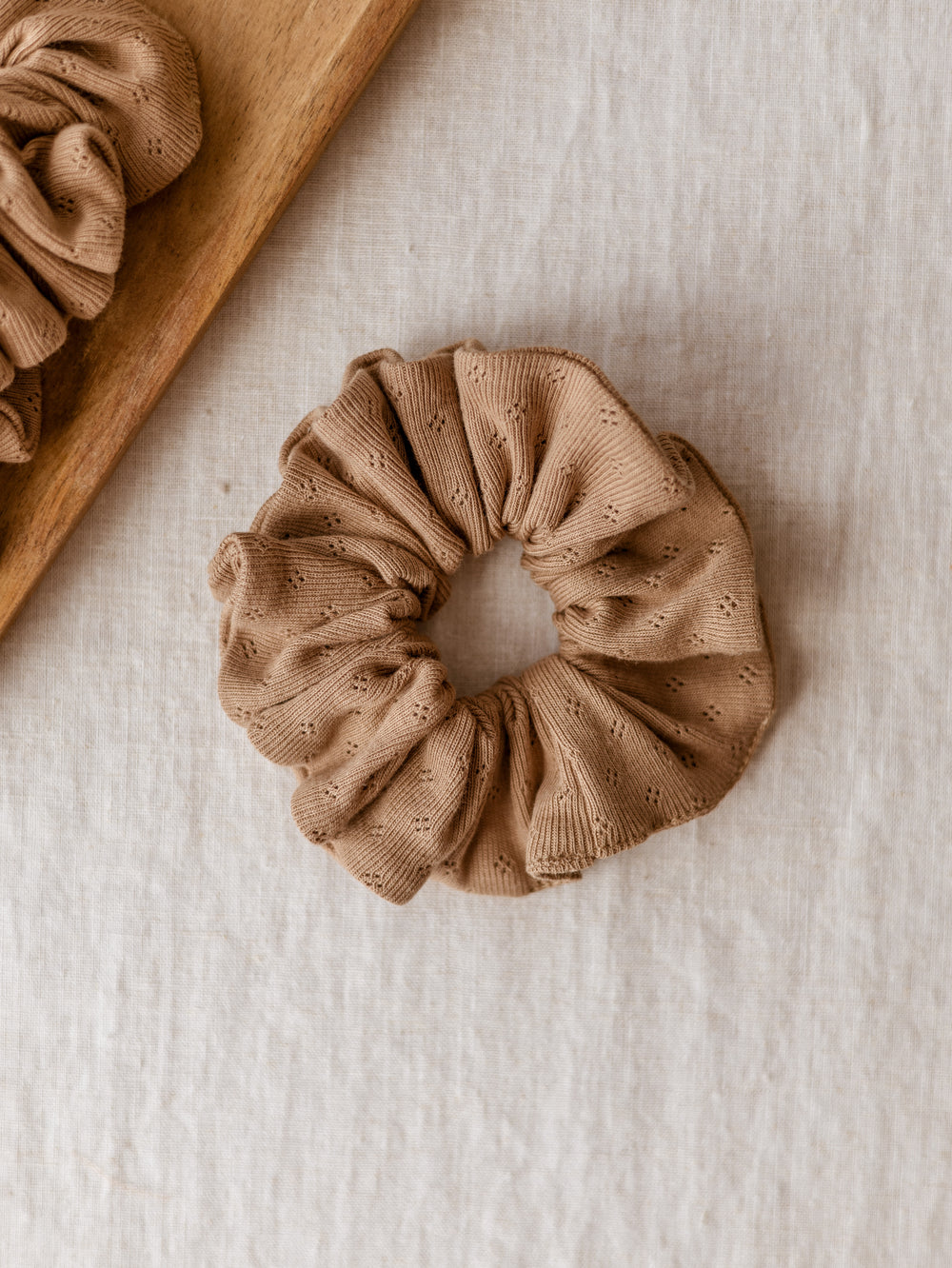 Wide Scrunchie / Pointoille Cacao