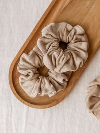 Širok scrunchie / Pointoille - Beige