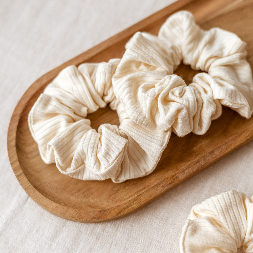 
                      
                        Wide Scrunchie/ Vanilla Modal Ribbed
                      
                    